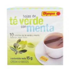 TE VERDE CON MENTA OLYMPIA 10 BOLSITAS