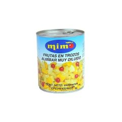 COCTEL DE FRUTAS MIMO EN ALMIBAR MUY DILUIDO 840G