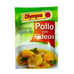 SOPA DE POLLO CON FIDEOS OLYMPIA 60G