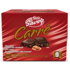 CHOCOLATE CARRE OSCURO CON CARAMELO 100G CAJA DE 10UN