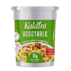 FIDEOS INSTANTANEOS KALDINI SABOR A VEGETALES VASO DE 60G