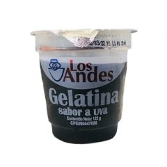 GELATINA LOS ANDES SABOR UVA DE 125G