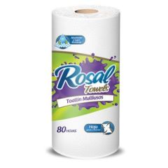 TOALLAS ROSAL TOWELS MULTIUSO 80 HOJAS DE 229X203CM