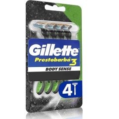 MAQUINA DE AFEITAR GILETTE PRESTOBARBA 3 PARA HOMBRES 4UN
