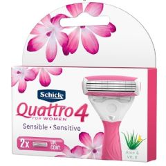 CARTUCHOS DE AFEITAR QUATTRO MUJER SENSITIVE 2UN