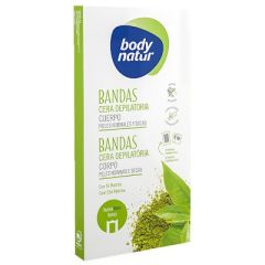 BANDAS DE CERA DEPILATORIA BODY NATUR 16UN
