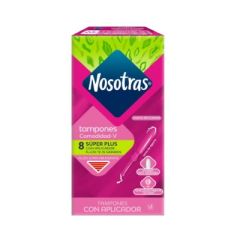 TAMPONES NOSOTRAS CON APLICADOR SUPER ABSORBENTE 8UN