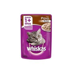 SOBRE WHISKAS PARA ADULTOS SABOR PAVO EN SALSA 85G